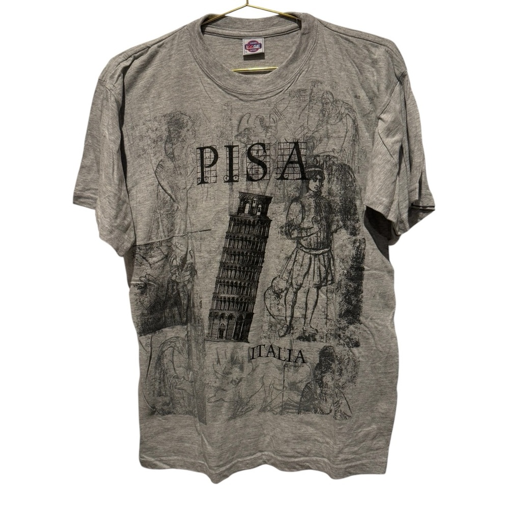 Vintage 1999 Italy Leaning Tower of Pisa Tourist T Shirt